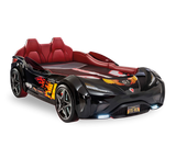 Gts მანქანა საწოლი (შავი) (99x191 სმ)